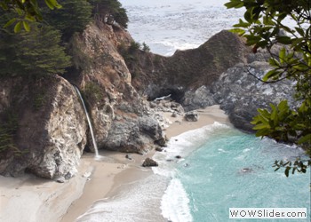 Pacific Coastal Waterfall