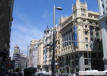 Cheap hotels in Gran Via Street, Madrid